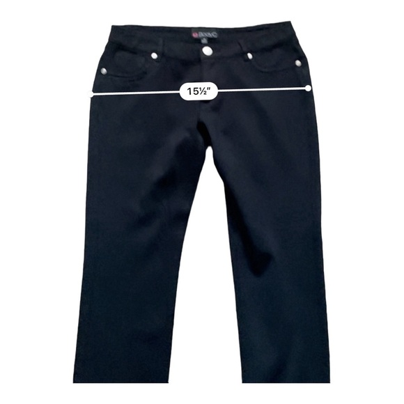 Body C stretchy black leggings/pants 5 pockets design zip/button Women M - Picture 13 of 16